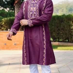 Maroon Panjabi